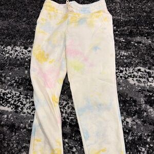 Girls old navy tie dye sweatpants never worn no tag